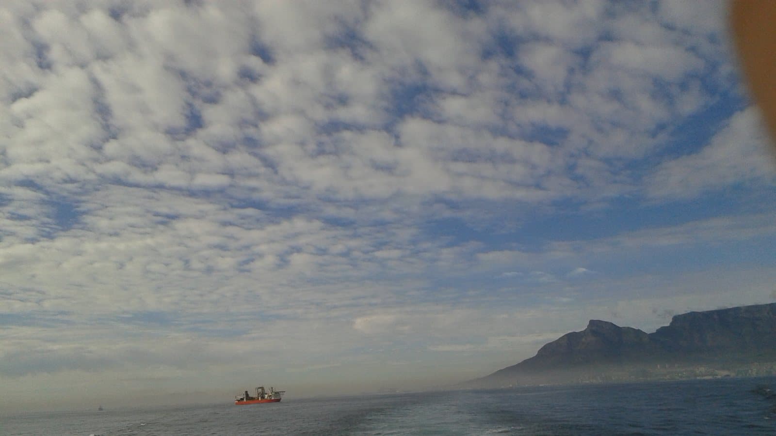 ASC Leiden Rietveld Collection 04 Cargo ship at sea under the Table Mountain 2015. File photograph.